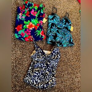 St. John’s bay swim tops. Size 12